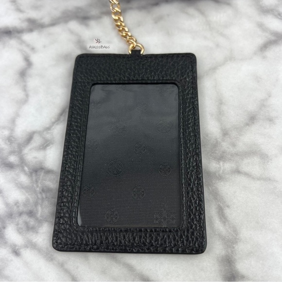 Tory Burch Large Thea Zip Continental Wallet & ID Holder Case In Black - Picture 10 of 12